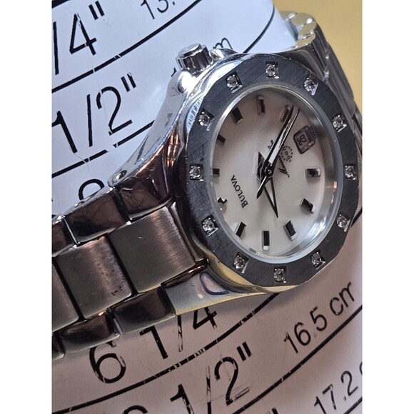 Bulova Marina Star Diamond Bezel Quartz Women\'s Watch. 6\